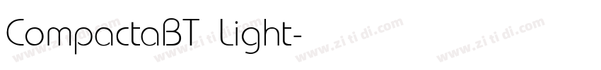 CompactaBT Light字体转换